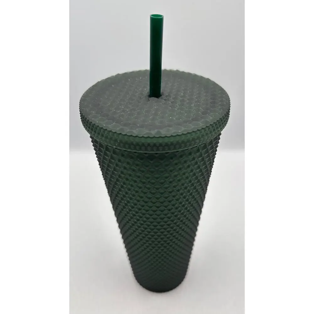 Starbucks Plastic 2021 Mermaid Siren Green Matte Studded Venti Tumbler, 24 oz